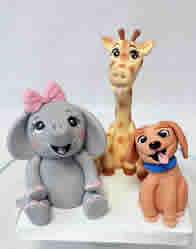 Cute sugar animal models