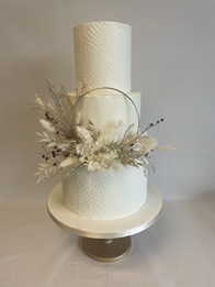 Boho Dried Flowers — Buttercream Wedding Cake by Catherine Scott