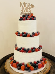 Fresh Summer Berries — Buttercream Wedding Cake by Catherine Scott