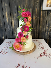 Three Tier Natures Charm — Buttercream Wedding Cake by Catherine Scott