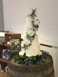 Natures Charm Sugar Flowers — Buttercream Wedding Cake by Catherine Scott