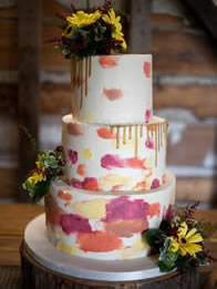 Colour and Drips — Buttercream Wedding Cake by Catherine Scott