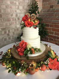 Buttercream Two-Tier Wedding Cake by Catherine Scott