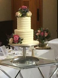 Buttercream Two-Tier Wedding Cake by Catherine Scott