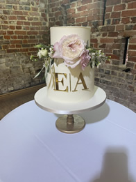 Buttercream Two-Tier Wedding Cake by Catherine Scott