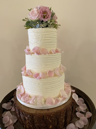 Buttercream Three-Tier Wedding Cake by Catherine Scott