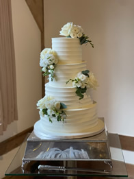 Buttercream Four-Tier Wedding Cake by Catherine Scott