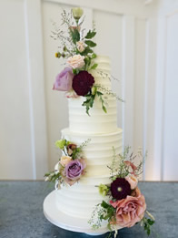 Buttercream Four-Tier Wedding Cake by Catherine Scott