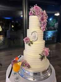 Buttercream Four-Tier Wedding Cake by Catherine Scott