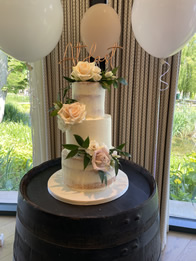 Semi Naked and Buttercream — Wedding Cake by Catherine Scott