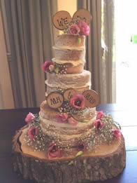 Naked Wedding Cake by Catherine Scott