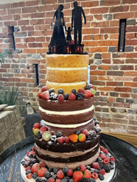 Naked Wedding Cake by Catherine Scott