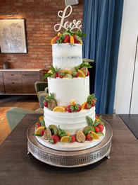Anyone for Pimms? — Semi-Naked Wedding Cake by Catherine Scott