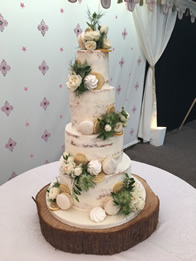 Mediterranean — Semi-Naked Wedding Cake by Catherine Scott
