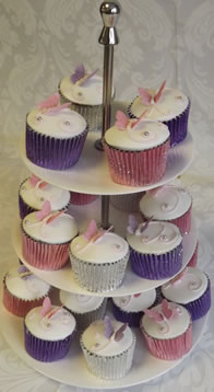 3 tier White Ceramic Cake Stand