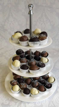 3 tier White Ceramic Cake Stand