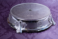 Ornate Round Silver