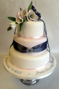 From This Day Forward — Contemporary Wedding Cake by Catherine Scott