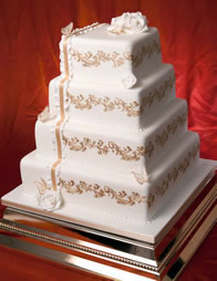 Gabrielle — Contemporary Wedding Cake by Catherine Scott