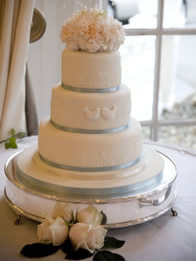 Love Birds — Contemporary Wedding Cake by Catherine Scott