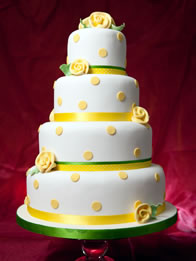 Spring Meadow — Contemporary Wedding Cake by Catherine Scott