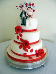 Vicky — Contemporary Wedding Cake by Catherine Scott