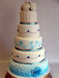 Zebby — Contemporary Wedding Cake by Catherine Scott