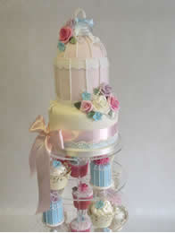 Birdcage Selection wedding cupcakes by Catherine Scott