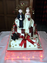 Parcels novelty wedding cake by Catherine Scott