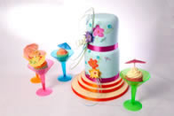 Cocktail novelty wedding cake by Catherine Scott