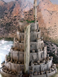 Minis Tirith novelty wedding cake by Catherine Scott