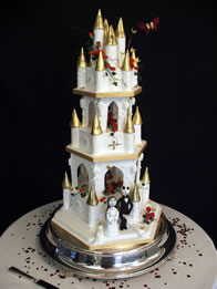 Nightmare Before Christmas novelty wedding cake by Catherine Scott
