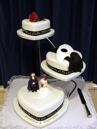 Phantom of the Opera novelty wedding cake by Catherine Scott