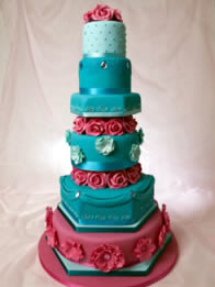 Sari novelty wedding cake by Catherine Scott