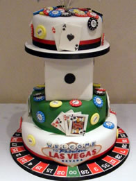 Las Vegas novelty wedding cake by Catherine Scott