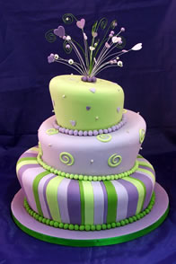Whimsical novelty wedding cake by Catherine Scott