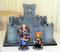 World of Warcraft Castle novelty wedding cake by Catherine Scott